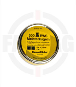 علبة رش RWS Meisterkugeln 4.5mm (.177) - 500 طلقة ألمانية
